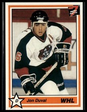 Jon Duval 1990-91 7th Inning Sketch WHL #39 Medicine Hat Tigers