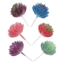 Image of 6 Pcs Small Fake Unpotted Plants Cactus Decorations Artificial Succulents
