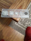 Barber Type Set, 1907 Ha 1909 Quarter, 1908 Dime, 1898V-Nickel And 1890 Indian