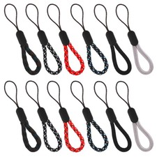 12 Pcs Adjustable Finger Hand Wrist Straps Short Lanyard Straps for Keys Camera