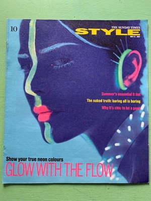 Sunday Times STYLE magazine 27-May-2001 Eddy Grant Model Marleen Bercova Neon UK