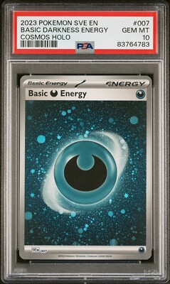 PSA 10 Gem Mint Darkness Energy Cosmos Holo 007 English PSA 10 Gem Mint Darkness Energy Cosmos Holo 007 English