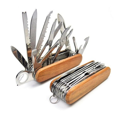 Schweizer Taschenmesser Multifunktionswerkzeug 17 Funktionen Klinge Korkenzieher - Bild 12 von 12
