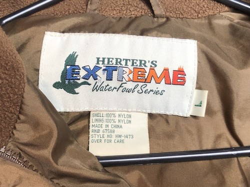 Herters Gore Tex Vintage Camo Jacket Hunting Wetlands Camouflage 90s Large - Picture 6 of 10