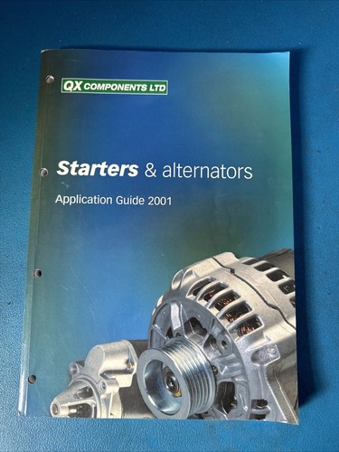 QX COMPONENTS STARTER UND LICHTMASCHINEN TEILEKATALOG 2001