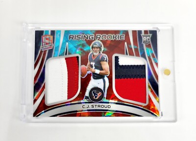 MINT #1/40 ASTRAL RC DUAL PATCH 2023 Spectra CJ Stroud Rising Rookie TEXANS NFL
