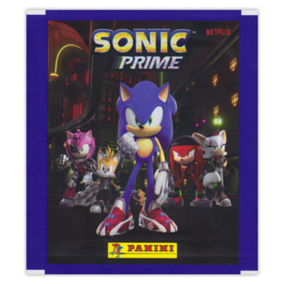 Sonic Prime - Sammelsticker Sonic the Hedgehog -  1 Booster mit 5 Stickern OVP