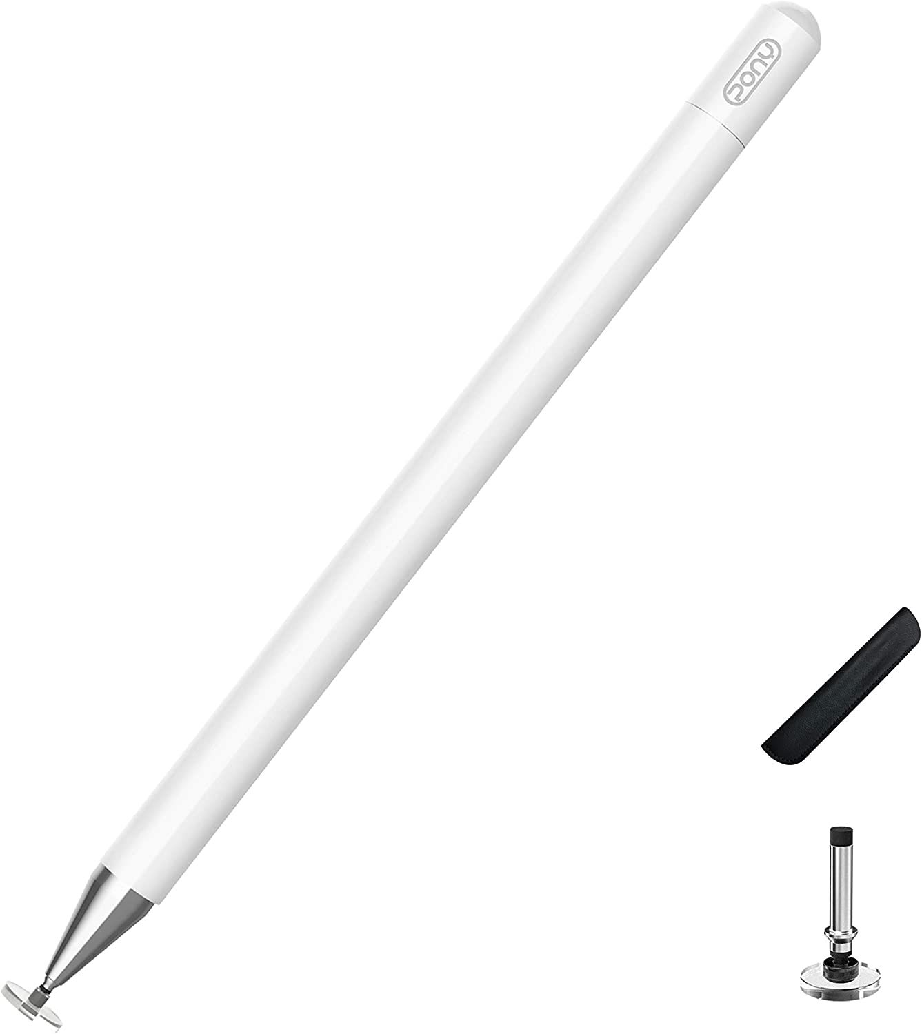 iPad Stylus Pen with High Sensitivity, Fine Point & Magnetic Attachment for Precise Writing & Drawing