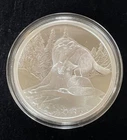 5ozt. Silver Lisa Parker Series "SNOW KISSES" 5ozt. Silver Proof Round with COA