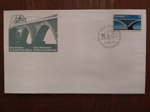 PEACE BRIDGE CANADA FDC 1977 NICE COVER!