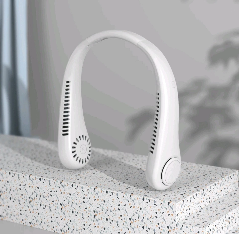 Ventilatore Da Collo Portatile Display 5 Livelli Ricaricabile USB Sport  - Immagine 2 di 4