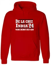 Elly De La Cruz Jonathan India Cincinnati Reds 2024 CREW HOODED SWEATSHIRT