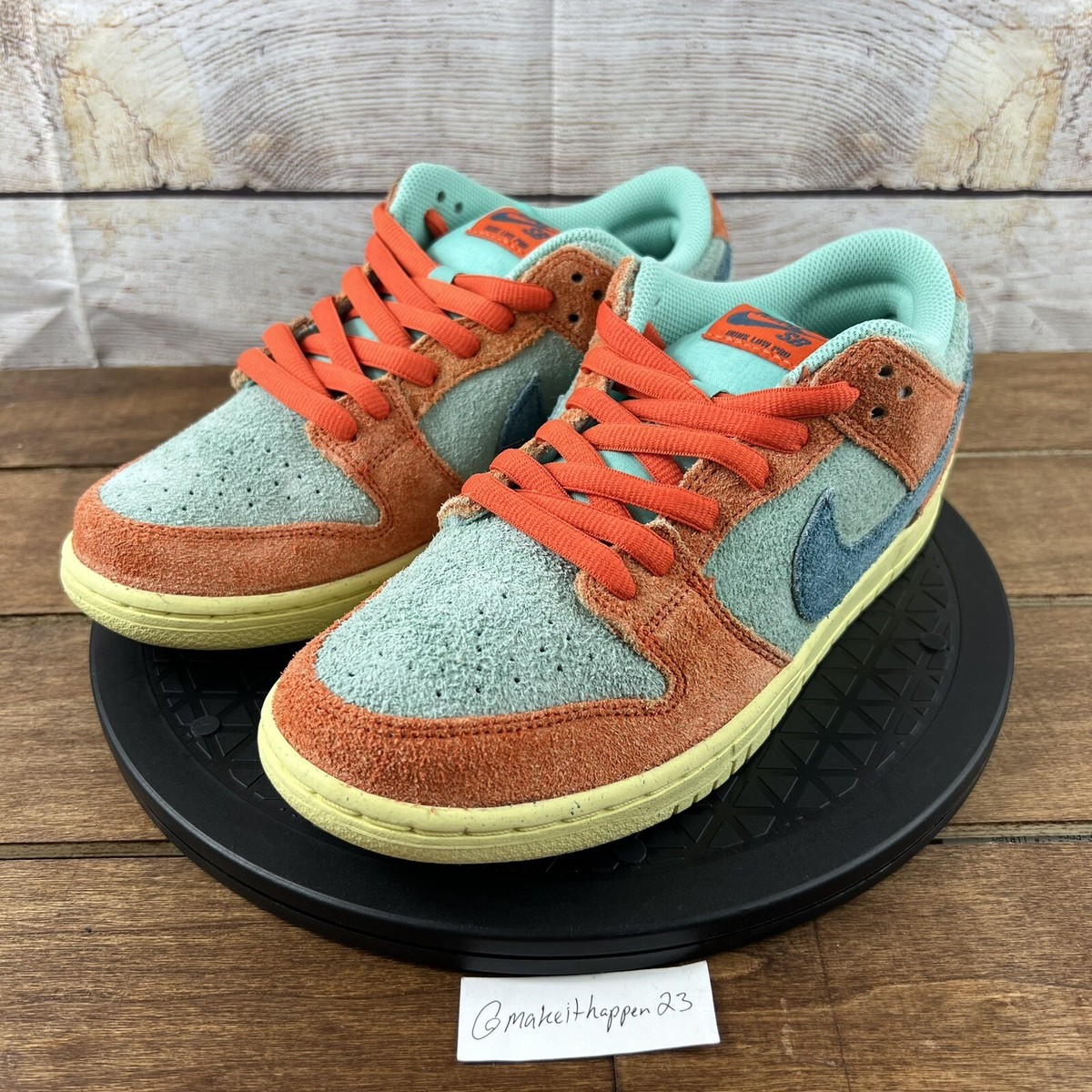 Nike SB Dunk Low Orange Emerald Rise Aqua DV5429-800 Men