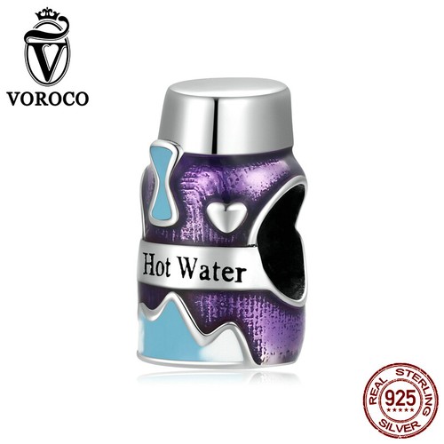 Ciondolo Ciondolo Moda Argento Sterling 925 Zirconia Perline Fai da Te Bracciale Ciondolo Voroco - Foto 91 di 205