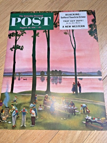 1950s 3 THE SATURDAY EVENING POST Magazine Cardboard NEWSSTAND Posters (Set 16) - Picture 2 of 7