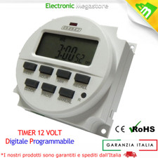 TIMER DIGITALE PROGRAMMABILE 12V 12 VOLT PER CACCIA NAUTICA SOLARE E LED