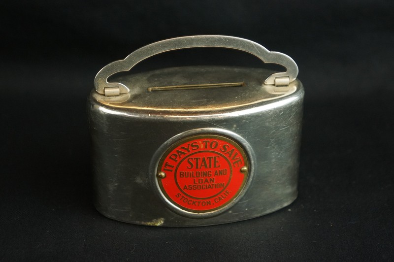 Rare unique money bank ca. 1900 part of collection [Y8-W7-A8]