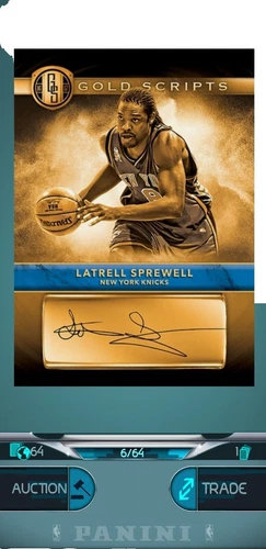 Panini Latrell Sprewell Basketball Sports Trading Card Singles