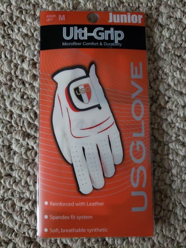 New USG JUNIOR Left M Ulti-Grip Microfiber/leather Golf Glove USGlove #101141⛳