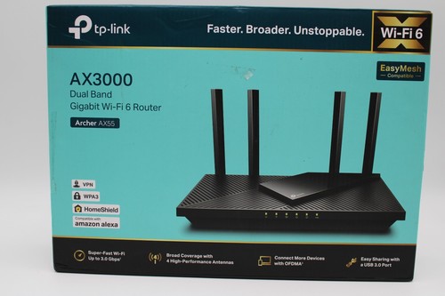 TP-Link AX3000 WiFi 6 Router – 802.11ax Wireless Router, Gigabit (Archer AX55)