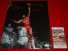 ARTIS GILMORE Chicago Bulls Signed 11X14 photo JSA Witnessed COA HOF 11 A Train 
