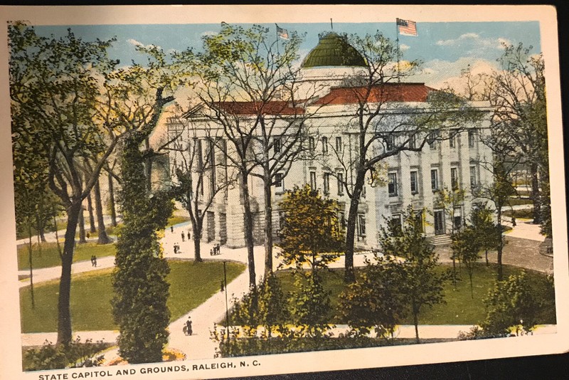 State Capitol building Raleigh NC postcard