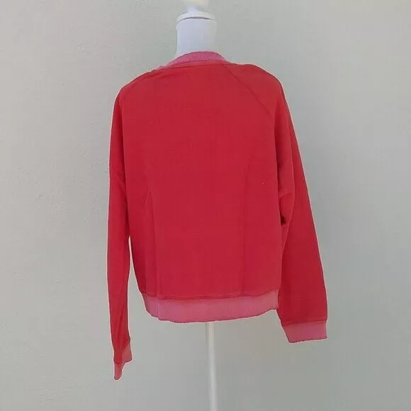 victoria-secret-vs pink distressed sweatshirt