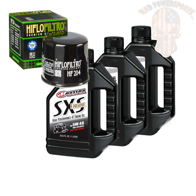 Oil Change Kit For 2008 Yamaha YFM450FG Grizzly 4WD IRS Maxima Synthetic 5W-40