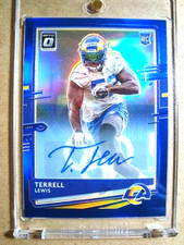 2020 Terrell Lewis Panini Donruss Optic Rookie Autograph Blue Prizm RC /60 🔥🔥