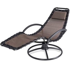 CASARIA® Leżak Odporny na warunki atmosferyczne Ergonomiczny Outdoor Leżak wahadłowy z poduszką 