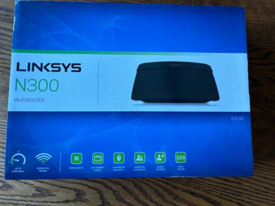 Linksys N300 Wireless Wi-Fi Router Model #E1200 NP New Sealed Box
