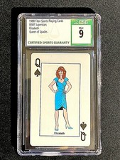 1988 WWF SUPERSTARS TITAN SPORTS PLAYING CARDS CSG 9 MINT MISS ELIZABETH 2793