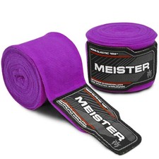 Meister Violet 180 " Semi-Elastic Bandes de Mains - Mma Mexicain Boxe Gants