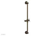 Phylrich 3-559/047 Integrated 24" Slide Bar with Hose Outlet ANTIQUE BRASS New!