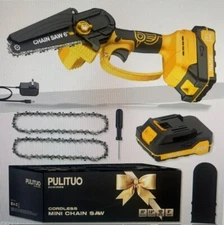 Light Weight Handheld 6" Powerfull Chainsaw Splash Sealed and Safety lock