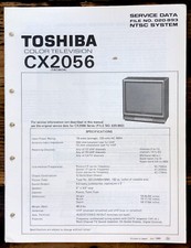 Toshiba CX2056 TV Service Manual Original 