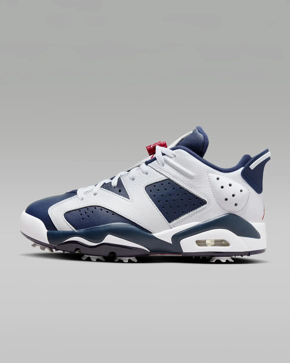 New Nike Air Jordan Retro 6 Golf 'Olympic' Shoes - White New Nike Air Jordan Retro 6 Golf 'Olympic' Shoes - White