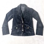 Pure Jeans Est Size S Black Corduroy Long Sleeve 3 Button Single Breasted Jacket