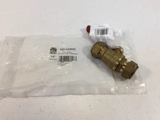 Mueller B&K Industries Compression Ball Valve Brass 1/2" 107-023HC