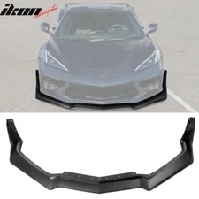 Fits 20-25 Chevy Corvette C8 Z51 STG 3 Front Bumper Lip ZR1 Style Matte Black
