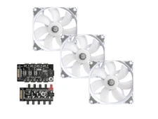 Bitspower Notos 120 Fan Digital RGB White (3PCS)