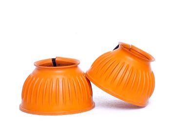Ein Paar Gummi Bell Over Reach Pferd Pony Stiefel Touch Close 6 Farben 4 Größen