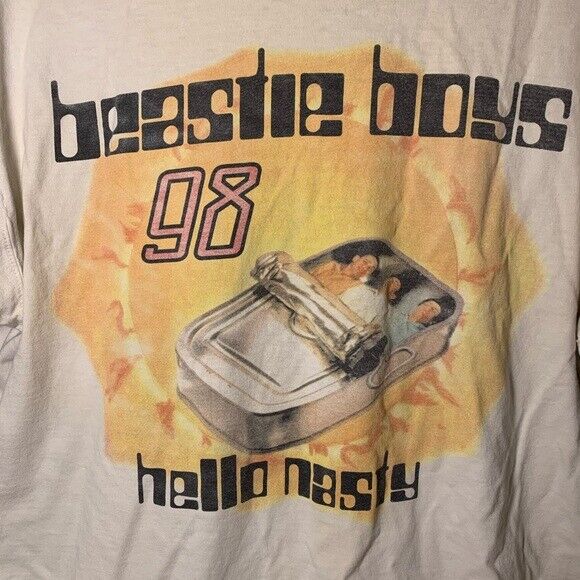 Vintage Hello Nasty Tour Beastie Boys Shirt White Unisex Men S-234XL NE928