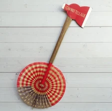 1930s Patriotic George Washington Birthday Hatchet I Can Not Tell a Lie Fan Rare