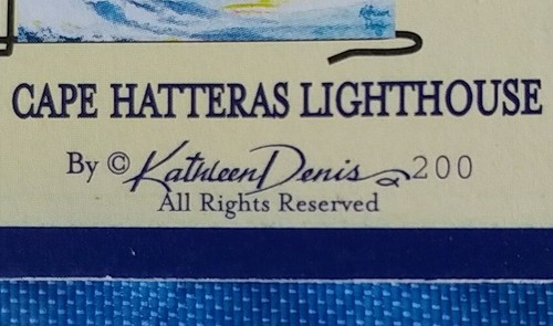 Lighthouse Garden Banner Flag Cape Hatteras Impressions NCE Kathleen Denis NEW - Picture 6 of 6