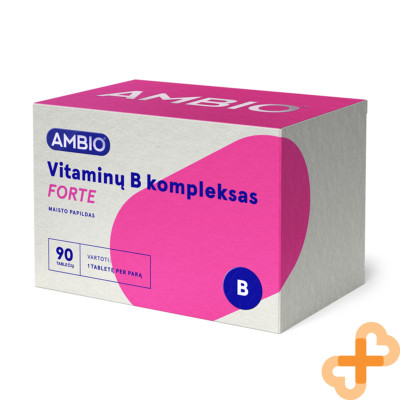 AMBIO Vitamin B Complex 90 Tablets Food Supplement Biotin Tiredness Skin Blood