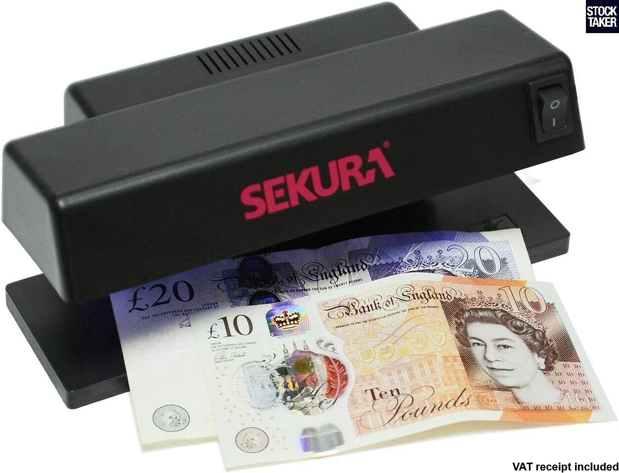 Sekura UV Note Money Checker Counterfeit Fake Forgery Banknote Detector Cash VAT