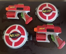 Nerf Tactical Strike 2005 Red blaster Tactical Pistol Tested Working w Targets