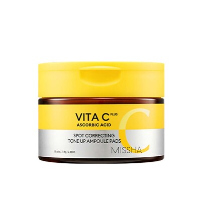 MISSHA Vita C Plus Spot Correcting Tone Up Ampoule Pad 80 PADS / 210g  K-Beauty