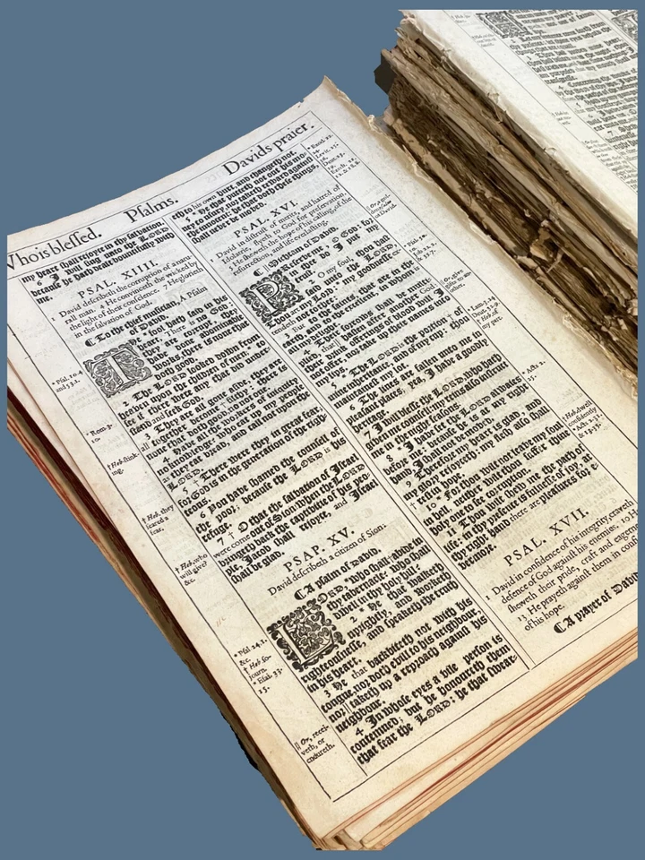 1611 King James Bible 1640 - Old or New Testament Bible Page Select Your Passage - Image 3 of 4